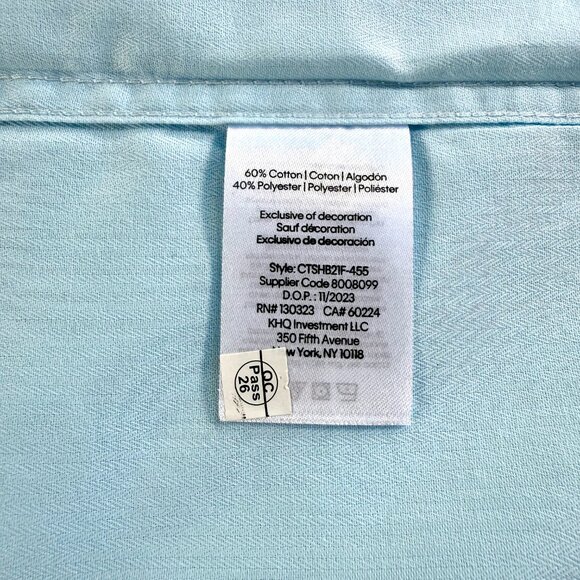 Calvin Klein Jeans Light Blue Boys Button Up Short Sleeve Shirt Medium 10/12 - Picture 5 of 7